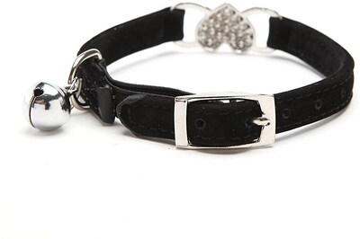 Foto 1 | Foto 1 | Collar Para Gatos Huoguo Heart Bling Con Cinturón De Seguridad Y Campana, 20-28 Cm - Venta Internacional.