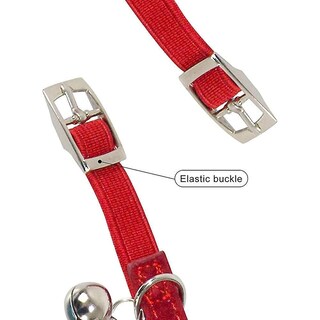 Foto 3 | Foto 3 | Collar De Piel Con Pedrería Y Cascabeles Para Gatos - Venta Internacional.