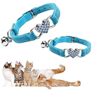 Foto 5 | Foto 5 | Collar De Piel Con Pedrería Y Cascabeles Para Gatos - Venta Internacional.