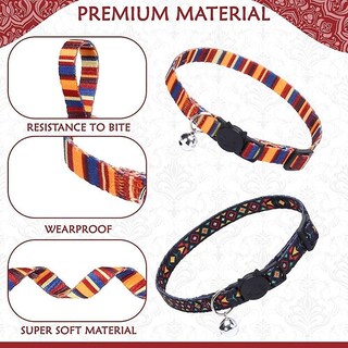 Foto 4 | Foto 4 | Collar Para Gatos Huoguo Natural Scenery Breakaway Con Cascabeles X2 - Venta Internacional.