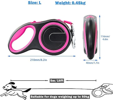 Foto 1 | Foto 1 | Correa Retráctil Para Perros Huoguo Heavy Duty De 5 M Para Talla D Pequeña Y Mediana - Venta Internacional.