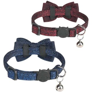Foto 1 | Foto 1 | Collar Para Gatos Breakaway Huoguo Con Pajarita Extraíble Y Campana - Venta Internacional.