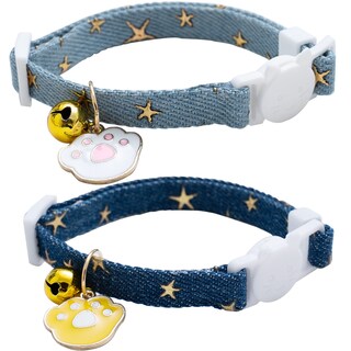 Foto 1 | Foto 1 | Collar De Gato Faygarsle Denim Breakaway Con Colgante En Forma De Campana - Venta Internacional.