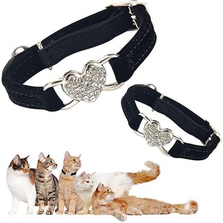 Foto 5 | Foto 5 | Collar De Piel Con Pedrería Y Cascabeles Para Gatos - Venta Internacional.