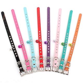 Foto 2 | Foto 2 | Collar Para Perro Y Gato, Piel Con Diamantes De Imitación, Correa Para Cuello Y Hebilla - Venta Internacional.