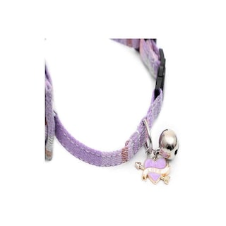 Foto 3 | Foto 3 | Collar Para Gatos Huoguo Para El Día De San Valentín Con Pajarita Y Campana, Color Morado - Venta Internacional.