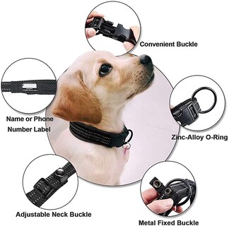 Foto 2 | Foto 2 | Collar Para Perro Huoguo Classic, Ajustable, Reflectante, Acolchado - Venta Internacional.
