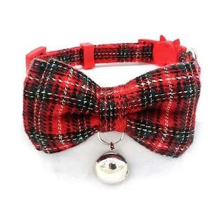 Foto 5 | Foto 5 | Pajarita A Cuadros Huoguo Con Cuello De Gato Con Forma De Campana Breakaway Roja M - Venta Internacional.