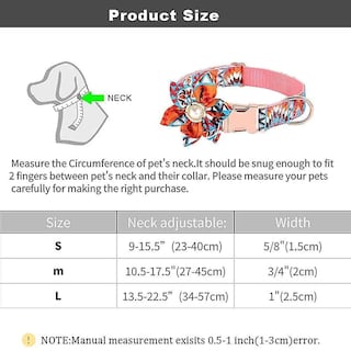 Foto 1 | Foto 1 | Collar Para Perro Huoguo Flower Girl Con Flor Desmontable Rosa - Venta Internacional.