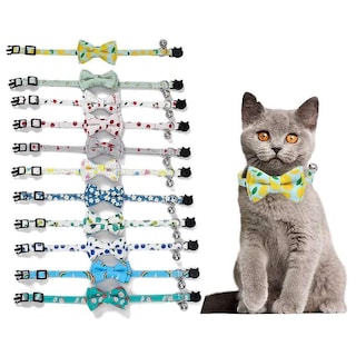 Foto 4 | Foto 4 | Collar Para Gatos Breakaway Con Pajarita En Forma De Campana, Bonito Collar Para Mascotas Y Gatitos - Venta Internacional.