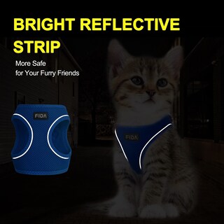 Foto 4 | Foto 4 | Set De Arnés Y Correa Fida Para Pasear Perros Y Gatos, Color Azul Xxxs - Venta Internacional.