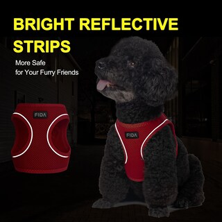 Foto 4 | Foto 4 | Chaleco Harness Fida Comfy Dog Con Correa, Suave, Para Cachorros, Talla Xs, Rojo - Venta Internacional.