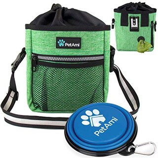 Foto 1 | Foto 1 | Bolsa De Adiestramiento Para Perros Petami Con Correa Para Cintura Y Hombro, Color Verde - Venta Internacional.