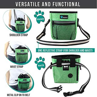 Foto 4 | Foto 4 | Bolsa De Adiestramiento Para Perros Petami Con Correa Para Cintura Y Hombro, Color Verde - Venta Internacional.