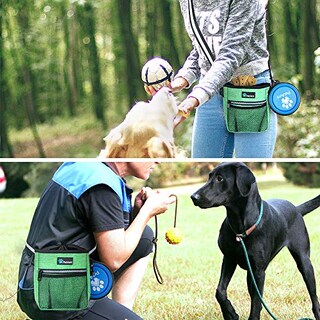 Foto 5 | Foto 5 | Bolsa De Adiestramiento Para Perros Petami Con Correa Para Cintura Y Hombro, Color Verde - Venta Internacional.