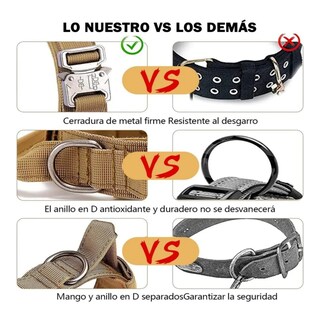 Foto 3 | Foto 3 | Collar Y Cuerda Para Perros Negro Talla Lab.g, Grande