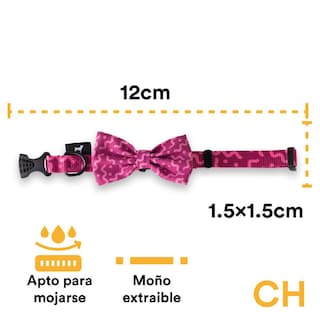 Foto 3 | Foto 3 | Collar Para Perro Jack Pet Con Moño Spaguetti Rosa Chico