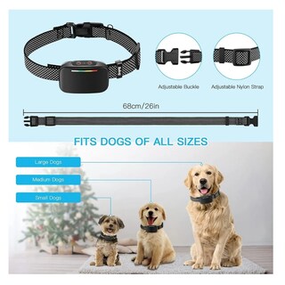 Foto 4 | Foto 4 | Antiladrido Perro Entrenamiento Collar Eléctrico Automático 10pz Belug, Negro