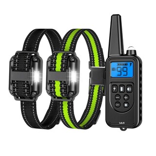 Foto 1 | Foto 1 | Collar Eléctrico Para Entrenamiento De Perros Lab.g, 3pz Negro Y Lineas Verdes