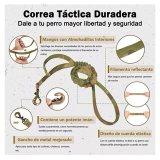 Foto 2 | Foto 2 | Collar Y Cuerda Para Perros Belug, L/ Camuflaje