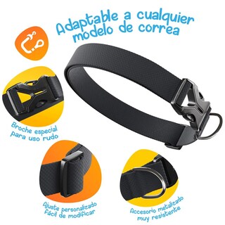 Foto 5 | Foto 5 | Mascretta Collar Para Perro Con Diseño Ajustable Color Gris M