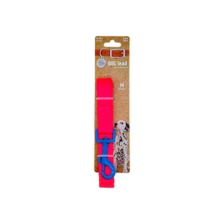 Foto 1 | Foto 1 | Correa para Mascotas Retro color Rosa con Gancho Neón Azul Mediana Ergonómico Altamente Resistente