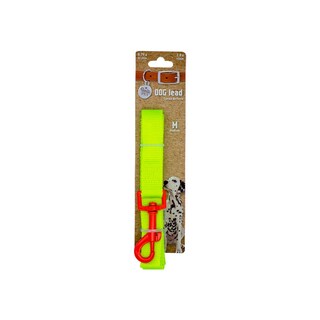 Foto 1 | Foto 1 | Correa para Mascotas Retro color Verde Gancho color Neón Naranja Mediano Ergonómico Altamente Resistente