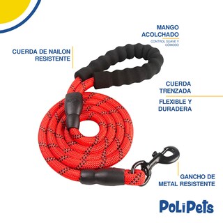 Foto 4 | Foto 4 | Correa Reflejante Poli Pets Resistente para Mascota