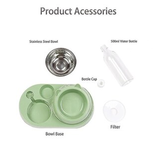 Foto 5 | Foto 5 | Dispensador De Comida Huoguo Dispensador Automático De Agua Con Cuenco Para Gatos - Venta Internacional.