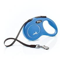 Correa Retráctil Para Perros Flexi New Classic Tape, 5 M, Pequeña, Azul - Venta Internacional.
