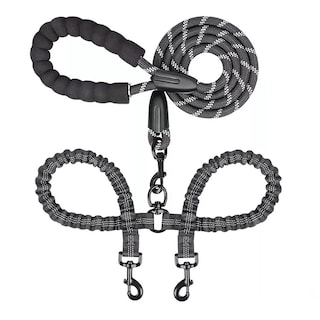 Foto 1 | Foto 1 | Correas Para Doble Perros Resistencia Fuerte Rotación 360 ° Eo Safe Imports Esi-17256 Negro