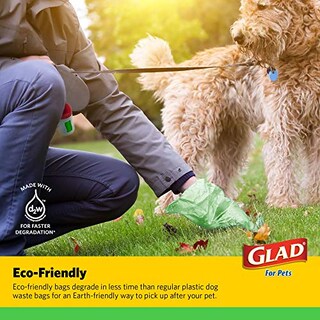 Foto 4 | Foto 4 | Bolsas De Basura Para Perros Glad, Respetuosas Con El Medio Ambiente, 8 Rollos, 120 Bolsas En Total - Venta Internacional.
