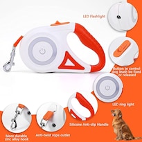 Correa Retráctil Para Perros Huoguo De 5 M, Extensible Con Luz Táctil - Venta Internacional.