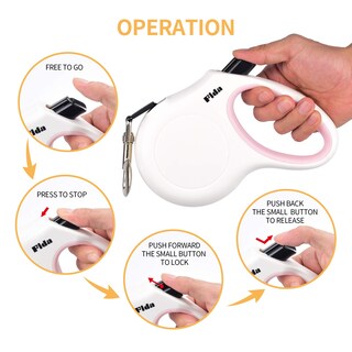 Foto 4 | Foto 4 | Correa Retráctil Para Perros Fida De 16 Pies Para Perros Medianos De Hasta 20 Kg - Venta Internacional.