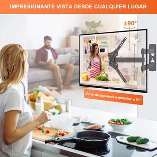 Foto 8 | Foto 8 | Soporte Base TV Acero BST SB-2670x 17 A 55 Pul. Brazo Extensible color negro