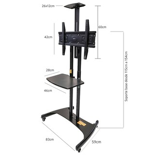 Foto 2 | Foto 2 | Soporte para Pantallas de 32\" Master Electrónicos color Negro