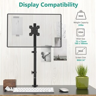 Foto 3 | Foto 3 | Soporte De Brazo Para Monitor Wali M001xl Negro - Venta Internacional