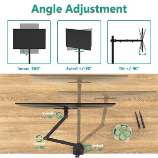 Foto 5 | Foto 5 | Soporte De Brazo Para Monitor Wali M001xl Negro - Venta Internacional