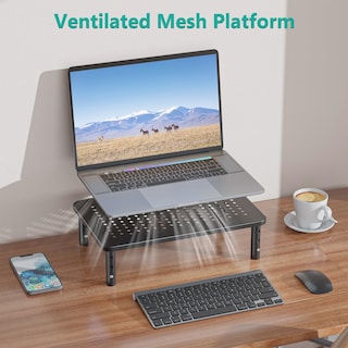 Foto 4 | Foto 4 | Elevadores de Monitor Wali 2 Piezas Negros - Venta Internacional