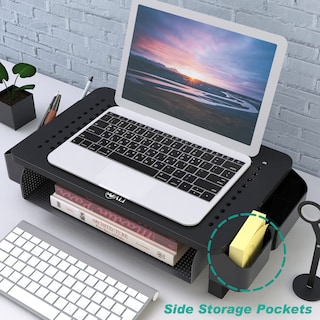 Foto 2 | Foto 2 | Soporte para Monitor Wali STT007 con Almacenamiento y Ventilación - Venta Internacional