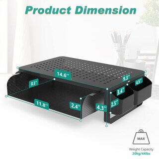 Foto 3 | Foto 3 | Soporte para Monitor Wali STT007 con Almacenamiento y Ventilación - Venta Internacional