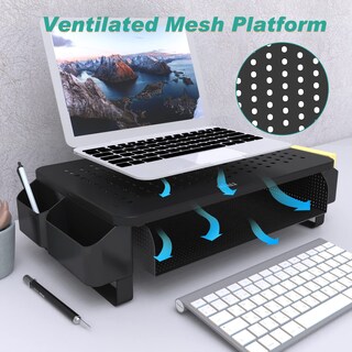 Foto 4 | Foto 4 | Soporte para Monitor Wali STT007 con Almacenamiento y Ventilación - Venta Internacional