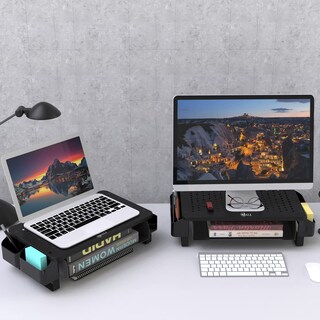 Foto 7 | Foto 7 | Soporte para Monitor Wali STT007 con Almacenamiento y Ventilación - Venta Internacional