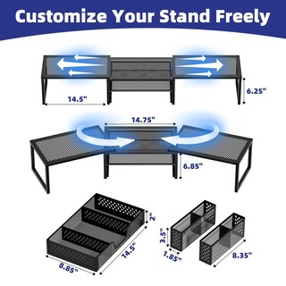 Foto 7 | Foto 7 | Soporte Elevador Para Monitor, Tendencia Simple, Ángulo Ajustable, Negro - Venta Internacional.