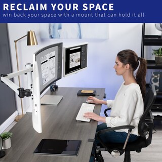 Foto 4 | Foto 4 | Soporte De Escritorio Para Monitor Vesa Vivo Triple 23-32 Pulgadas Stand-v103w - Venta Internacional.