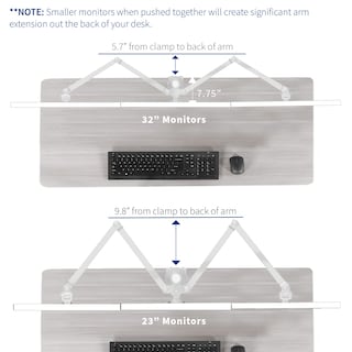 Foto 7 | Foto 7 | Soporte De Escritorio Para Monitor Vesa Vivo Triple 23-32 Pulgadas Stand-v103w - Venta Internacional.
