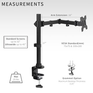 Foto 6 | Foto 6 | Soporte De Escritorio Vivo Stand-v149 Para Monitor Ultrawide De 45 Pulgadas - Venta Internacional.