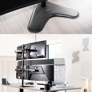 Foto 4 | Foto 4 | Soporte para Pantallas Vivo Stand-V004F Quad de 13 a 30 Pulgadas - Venta Internacional