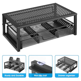Foto 6 | Foto 6 | Soporte para Monitor y Organizador de Escritorio Simple Trending Negro - Venta Internacional