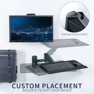 Foto 7 | Foto 7 | Estación de Trabajo de Montaje en Pared Vivo Mount-vwkb1p Negra - Venta Internacional
